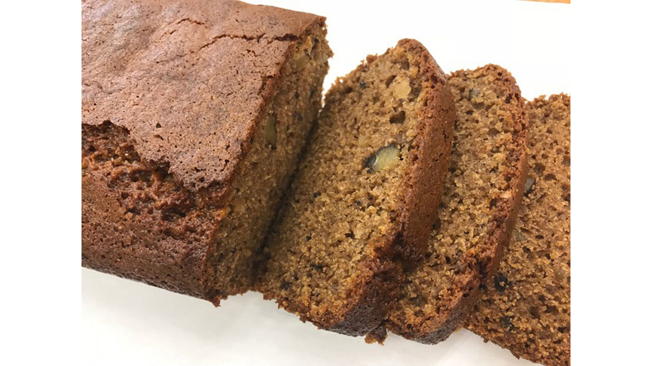 Banana nut bread loaf